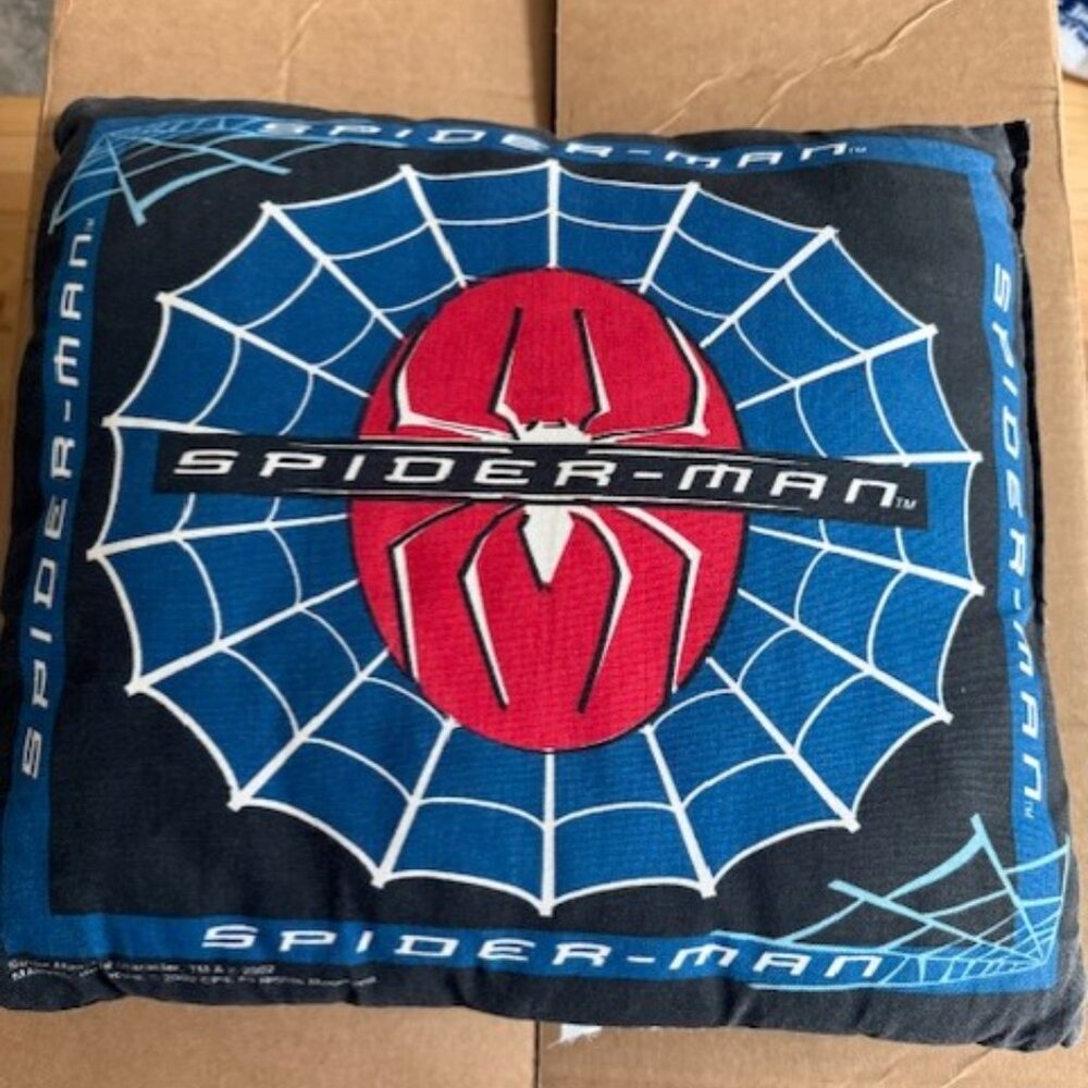 Vintage Marvel, the Movie - Spider-Man Pillow 2002 15" Rare Y2K 2000s - Picture 2 of 5